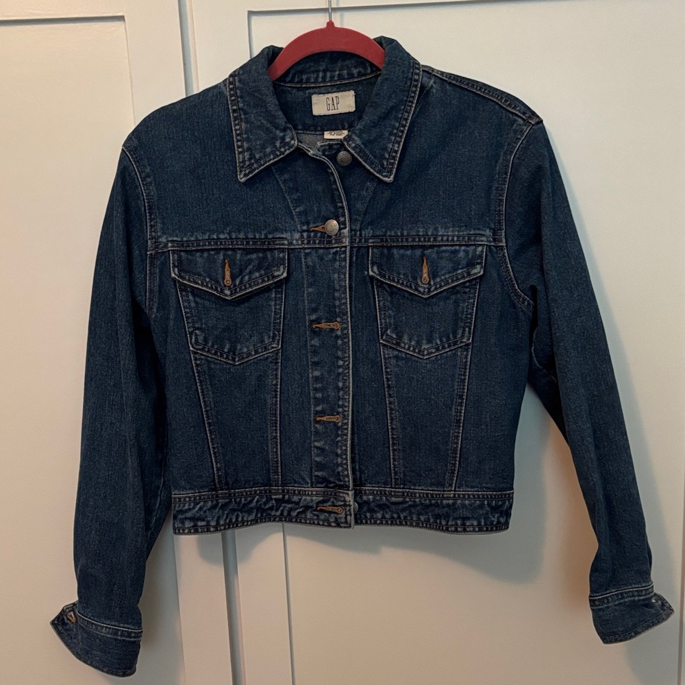 GAP Women's Dark Blue Denim Jacket